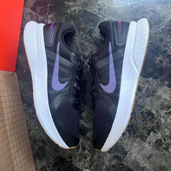 Nike‎ Run Swift 2 Running Shoes Men\'s Athletic Mono Mesh Black Purple Size 10.5 main image 4